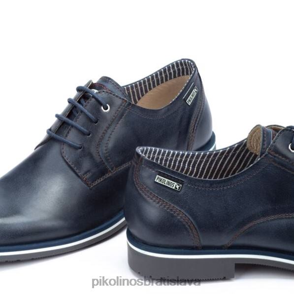 obuv Modrá Pikolinos 640B4561 leon smart blucher muži
