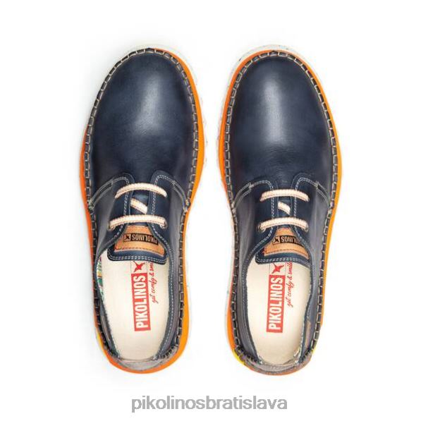 obuv Modrá Pikolinos 640B4614 villena bluchers so športovou podrážkou muži