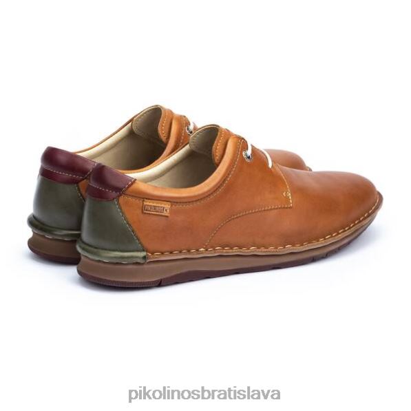 obuv brandy Pikolinos 640B4937 kožené topánky navas so šnúrkami a dvojfarebnou podrážkou muži