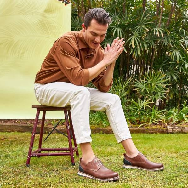 obuv cuero Pikolinos 640B4601 berna bluchers so športovou podrážkou muži