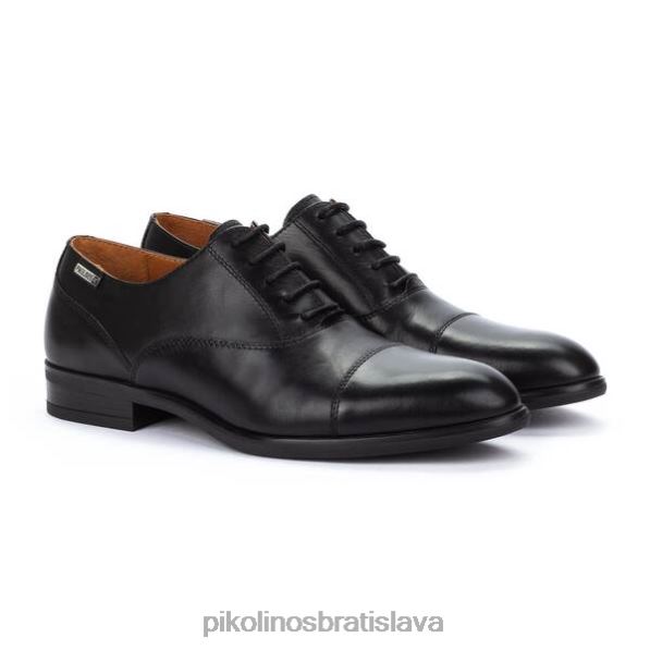obuv čierna Pikolinos 640B4573 bristol klasický a elegantný blucher muži