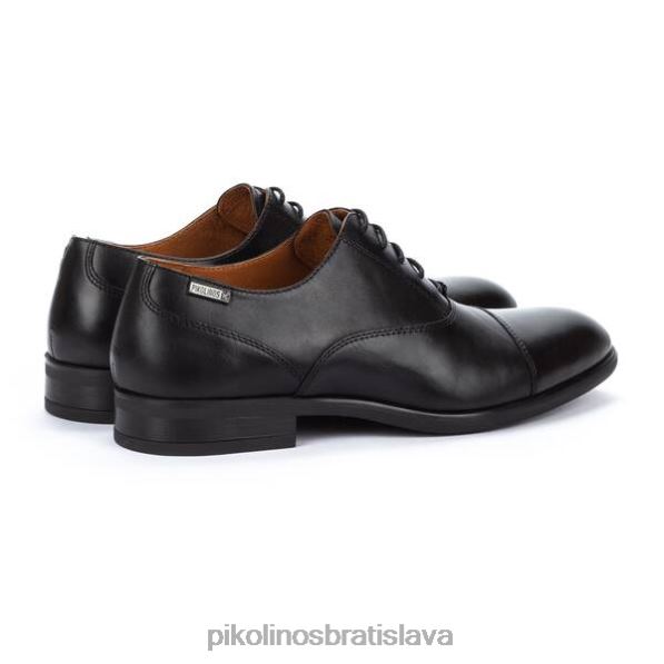 obuv čierna Pikolinos 640B4573 bristol klasický a elegantný blucher muži