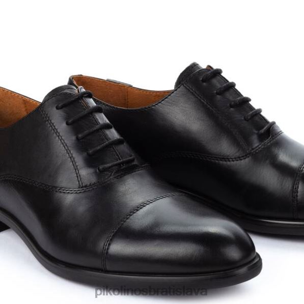 obuv čierna Pikolinos 640B4573 bristol klasický a elegantný blucher muži