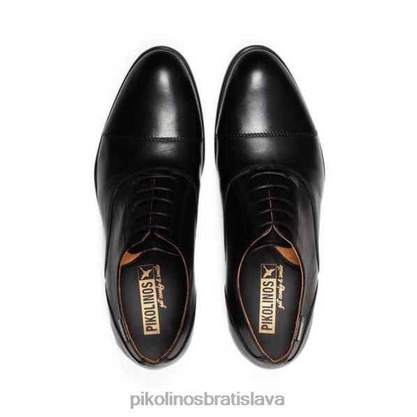 obuv čierna Pikolinos 640B4573 bristol klasický a elegantný blucher muži