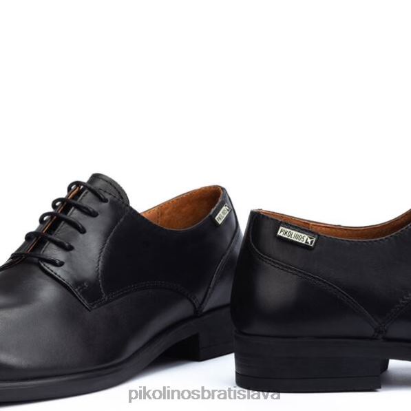 obuv čierna Pikolinos 640B4576 bristol jednoduchý a elegantný blucher muži