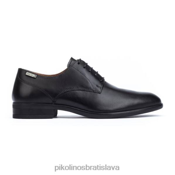 obuv čierna Pikolinos 640B4580 bristol jednoduchý a elegantný blucher muži
