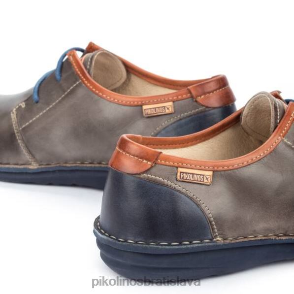 obuv tmavošedý Pikolinos 640B4973 santiago ležérny blucher muži