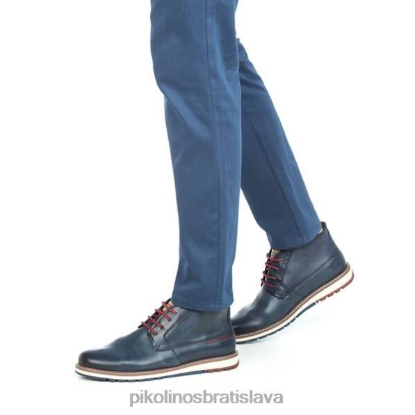 obuv Modrá Pikolinos 640B4569 členkové čižmy berna so športovým nádychom muži