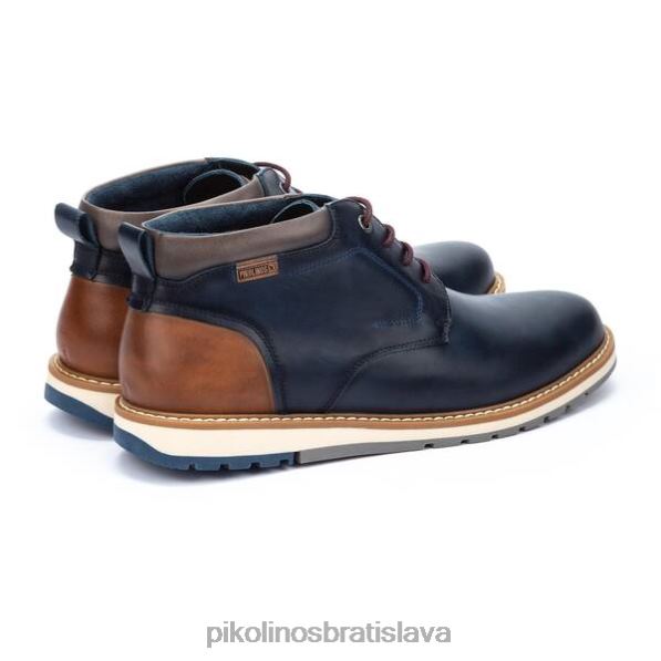 obuv Modrá Pikolinos 640B4643 berna berna šnurovacie členkové čižmy muži