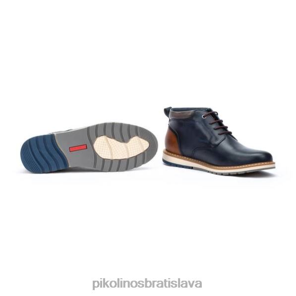 obuv Modrá Pikolinos 640B4643 berna berna šnurovacie členkové čižmy muži