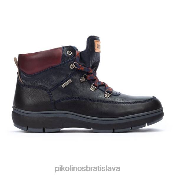 obuv Modrá Pikolinos 640B4656 šnurovacie čižmy caceres caceres muži