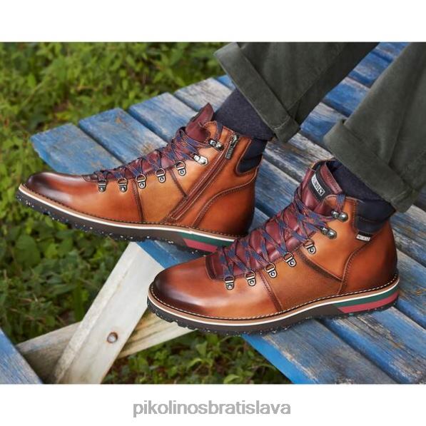 obuv brandy Pikolinos 640B41028 kožené čižmy pirineos so svetlou podrážkou muži