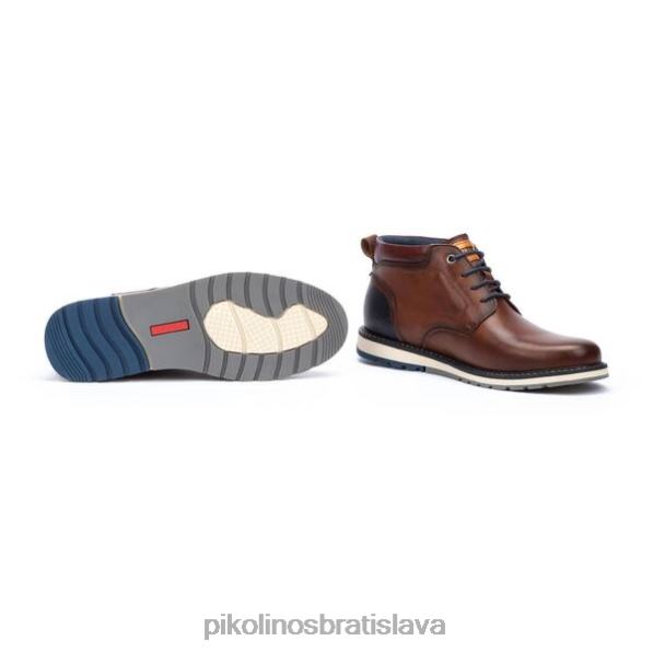 obuv cuero Pikolinos 640B4642 berna berna šnurovacie členkové čižmy muži