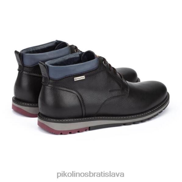 obuv čierna Pikolinos 640B4637 berna berna šnurovacie členkové čižmy muži