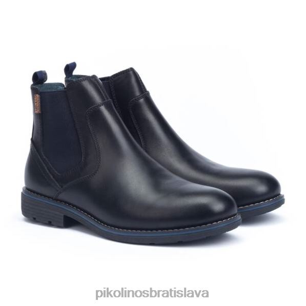obuv čierna Pikolinos 640B4639 york chelsea boot s chlpatou podšívkou muži