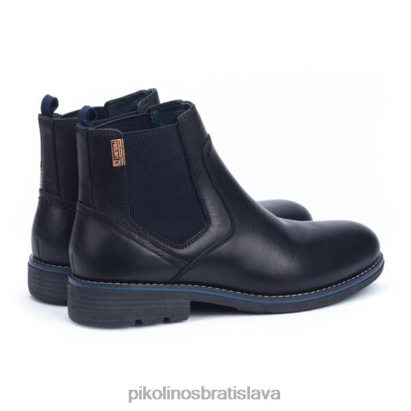 obuv čierna Pikolinos 640B4639 york chelsea boot s chlpatou podšívkou muži
