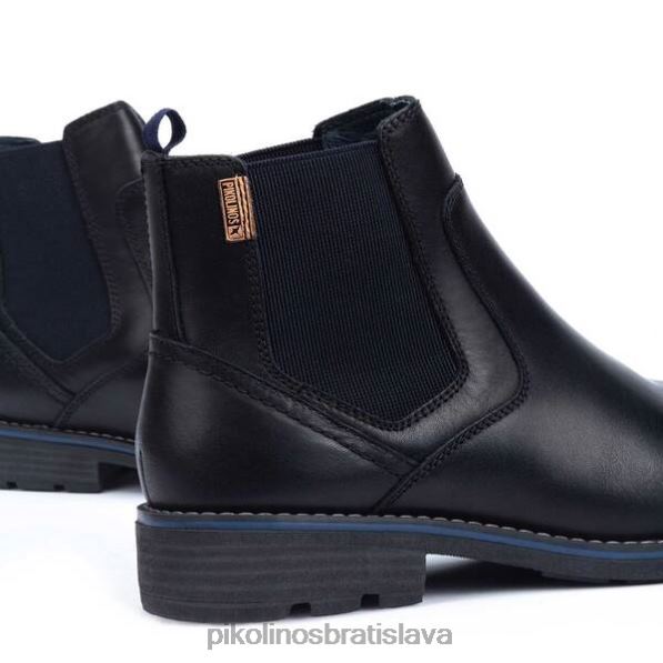 obuv čierna Pikolinos 640B4639 york chelsea boot s chlpatou podšívkou muži