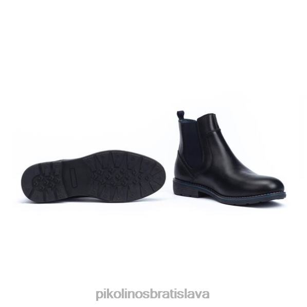 obuv čierna Pikolinos 640B4639 york chelsea boot s chlpatou podšívkou muži