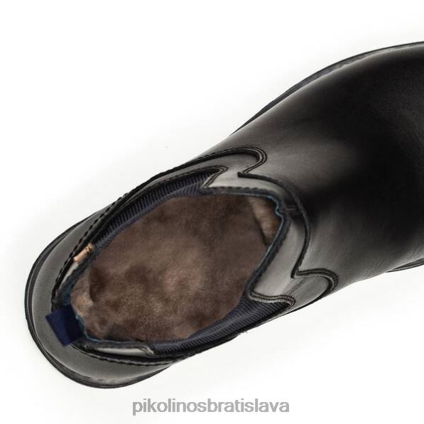 obuv čierna Pikolinos 640B4639 york chelsea boot s chlpatou podšívkou muži