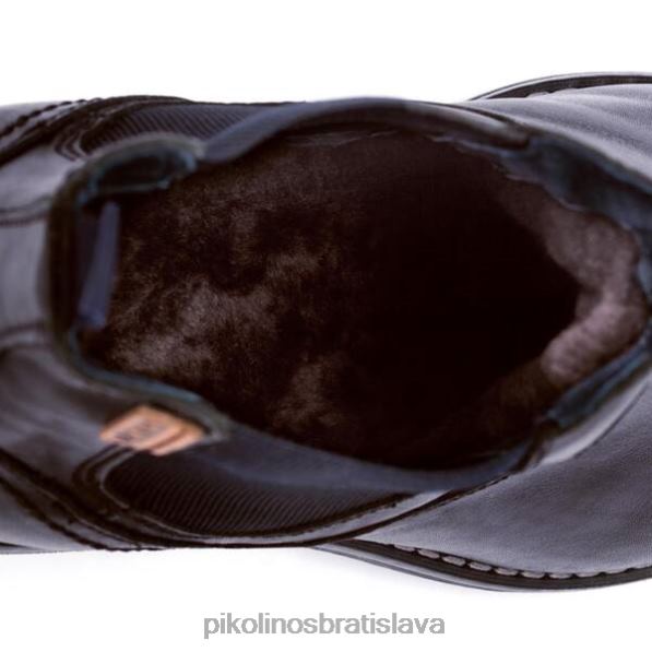 obuv čierna Pikolinos 640B4639 york chelsea boot s chlpatou podšívkou muži