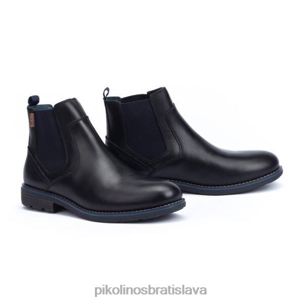 obuv čierna Pikolinos 640B4639 york chelsea boot s chlpatou podšívkou muži
