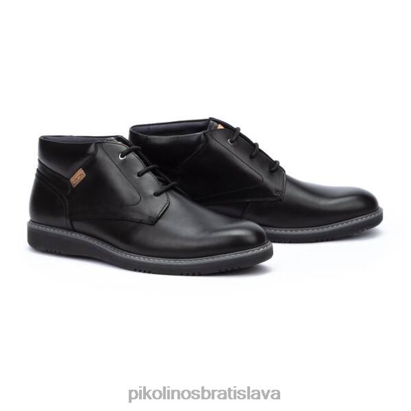 obuv čierna Pikolinos 640B4647 avila avila šnurovacie členkové topánky muži
