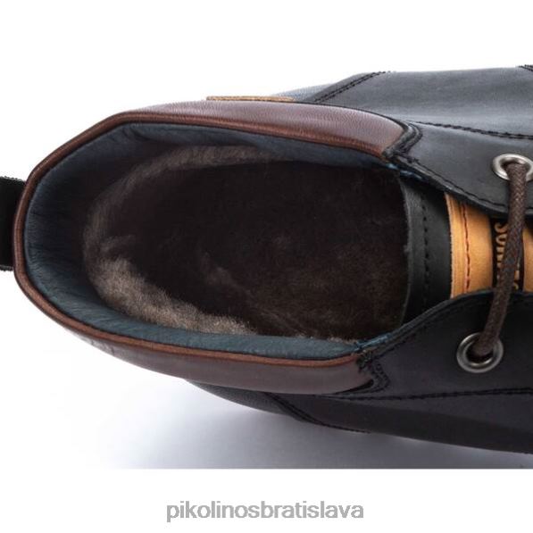 obuv čierna Pikolinos 640B4658 berna berna šnurovacie členkové čižmy muži
