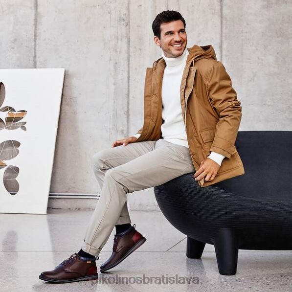 obuv olmo Pikolinos 640B4641 berna berna šnurovacie členkové čižmy muži