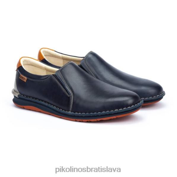 obuv Modrá Pikolinos 640B41006 Mokasíny navas s dvojfarebnou podrážkou a zodpovedajúcim podpätkom muži