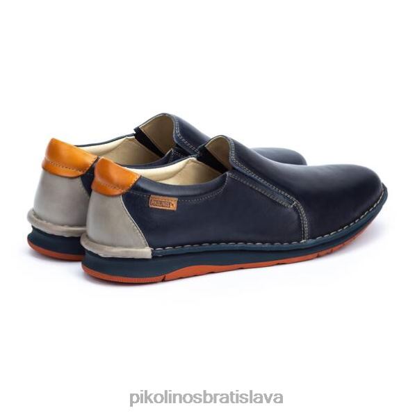 obuv Modrá Pikolinos 640B41006 Mokasíny navas s dvojfarebnou podrážkou a zodpovedajúcim podpätkom muži