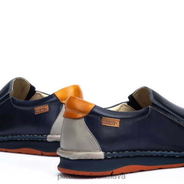 obuv Modrá Pikolinos 640B41006 Mokasíny navas s dvojfarebnou podrážkou a zodpovedajúcim podpätkom muži