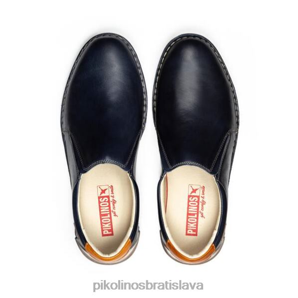 obuv Modrá Pikolinos 640B41006 Mokasíny navas s dvojfarebnou podrážkou a zodpovedajúcim podpätkom muži