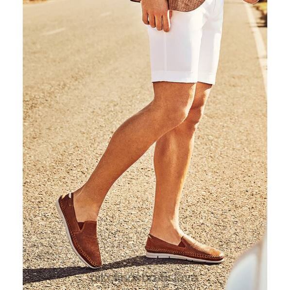 obuv brandy Pikolinos 640B4994 altet altet reliéfna kožená mokasína muži