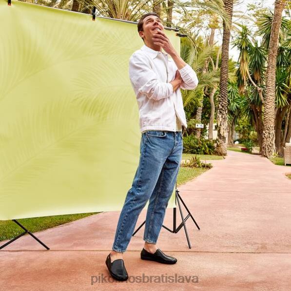 obuv čierna Pikolinos 640B4516 jerez jerez pohodlný mokasín muži