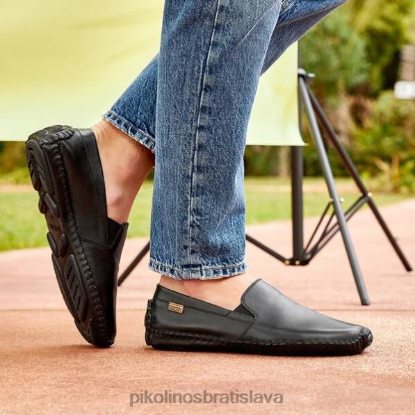 obuv čierna Pikolinos 640B4516 jerez jerez pohodlný mokasín muži