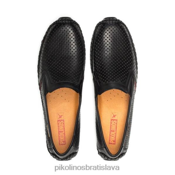 obuv čierna Pikolinos 640B4522 kožený mokasín jerez jerez die cut muži