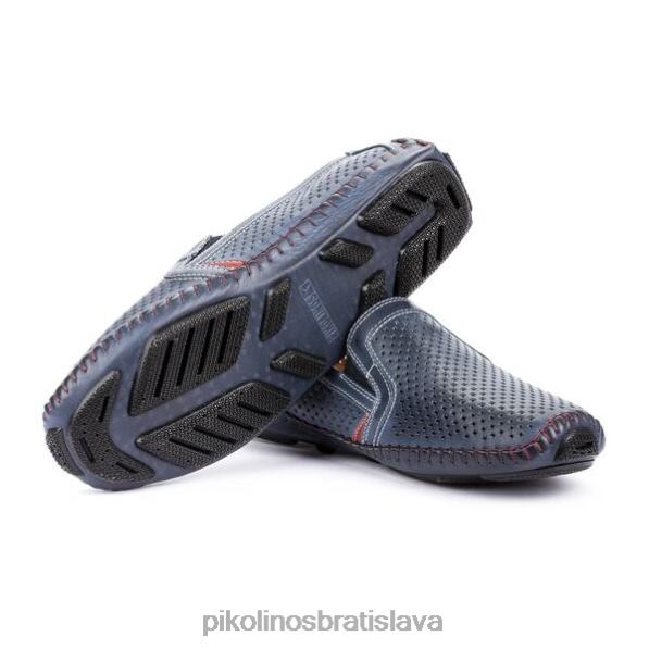 obuv námorných Pikolinos 640B4525 kožený mokasín jerez jerez die cut muži