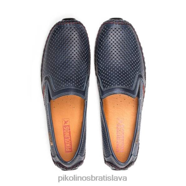 obuv námorných Pikolinos 640B4525 kožený mokasín jerez jerez die cut muži