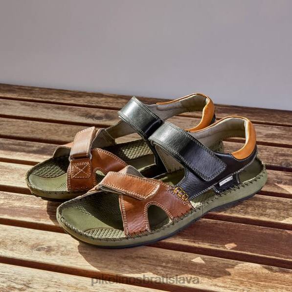 obuv cuero Pikolinos 640B4847 sandále tarifa s dvojitým suchým zipsom muži