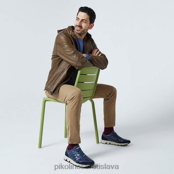 obuv Modrá Pikolinos 640B4468 šnurovacie tenisky ferrol ferrol muži