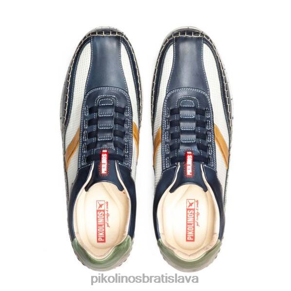 obuv Modrá Pikolinos 640B4483 fuencarral tenisky s elastickým zapínaním muži