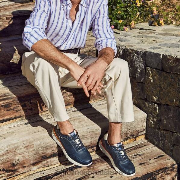 obuv Modrá Pikolinos 640B4886 mojacar mojacar ležérne tenisky muži