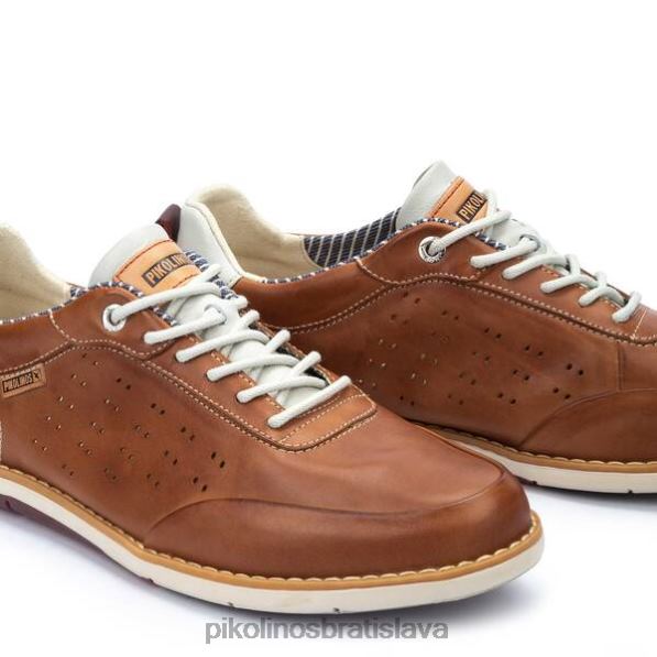 obuv brandy Pikolinos 640B4495 kožené tenisky jucar s perforovanými bočnými detailmi muži