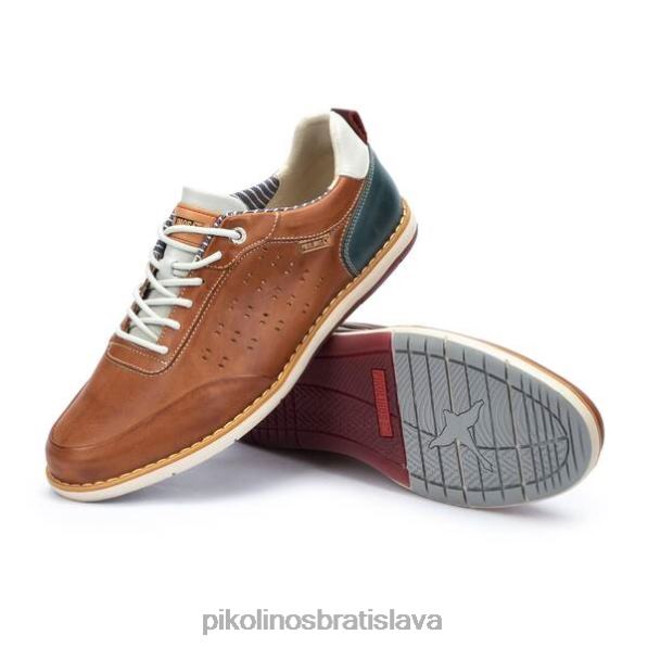 obuv brandy Pikolinos 640B4495 kožené tenisky jucar s perforovanými bočnými detailmi muži