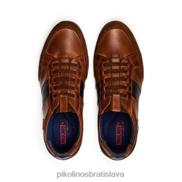 obuv cuero Pikolinos 640B4859 Kožené tenisky alarcon s elastickým zapínaním muži