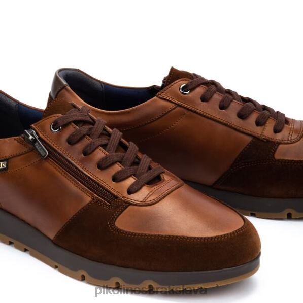 obuv cuero Pikolinos 640B4875 Kožené tenisky alarcon so zapínaním na zips muži