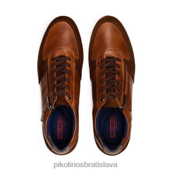 obuv cuero Pikolinos 640B4875 Kožené tenisky alarcon so zapínaním na zips muži