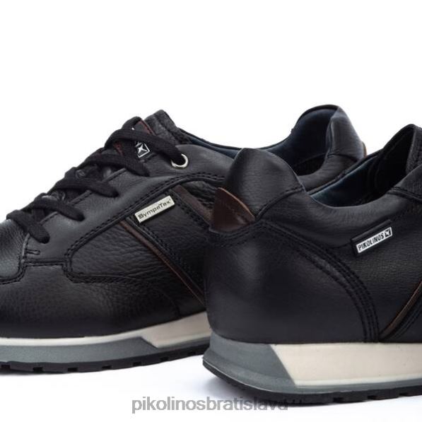 obuv čierna Pikolinos 640B4877 kožené tenisky cambil muži