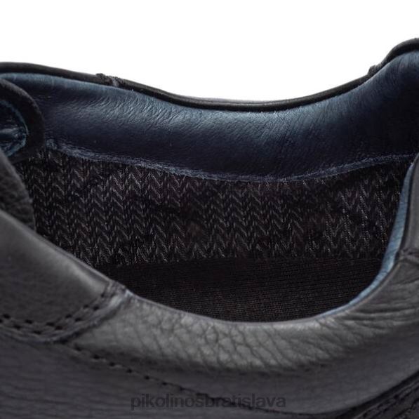 obuv čierna Pikolinos 640B4877 kožené tenisky cambil muži