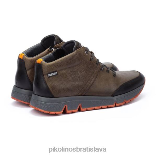 obuv kaki Pikolinos 640B4478 šnurovacie tenisky ferrol ferrol muži